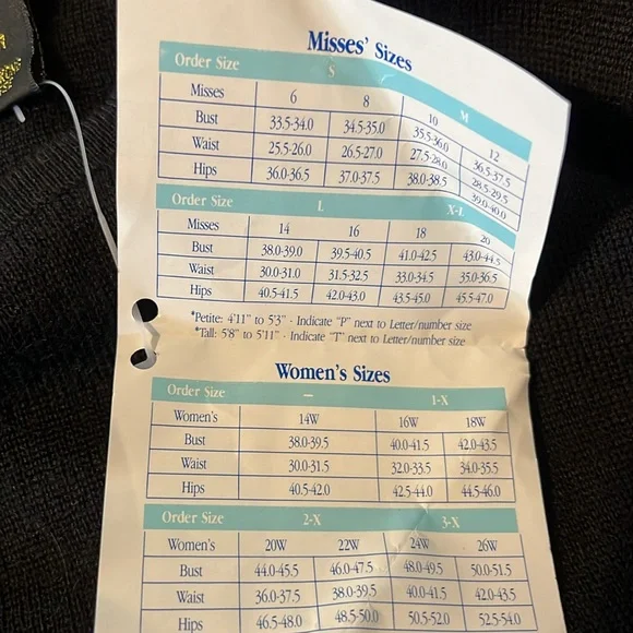 Ivana Ladies Black Sweater Dress Vintage Long Sleeve Large - Picture 7 of 7